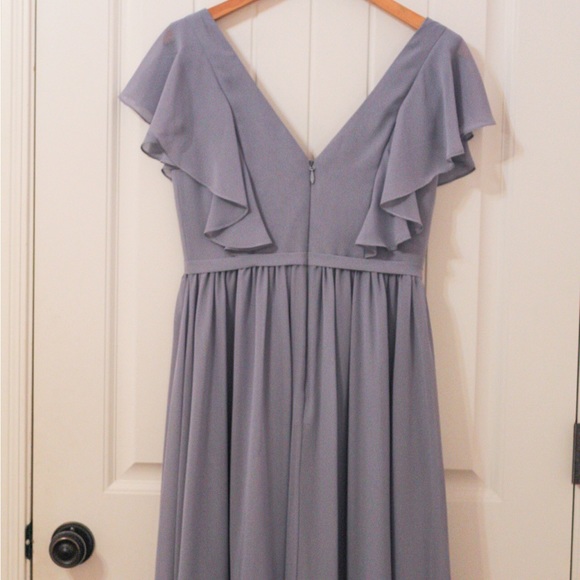 Dusty Blue Formal/Bridesmaid Dress - Picture 3 of 4